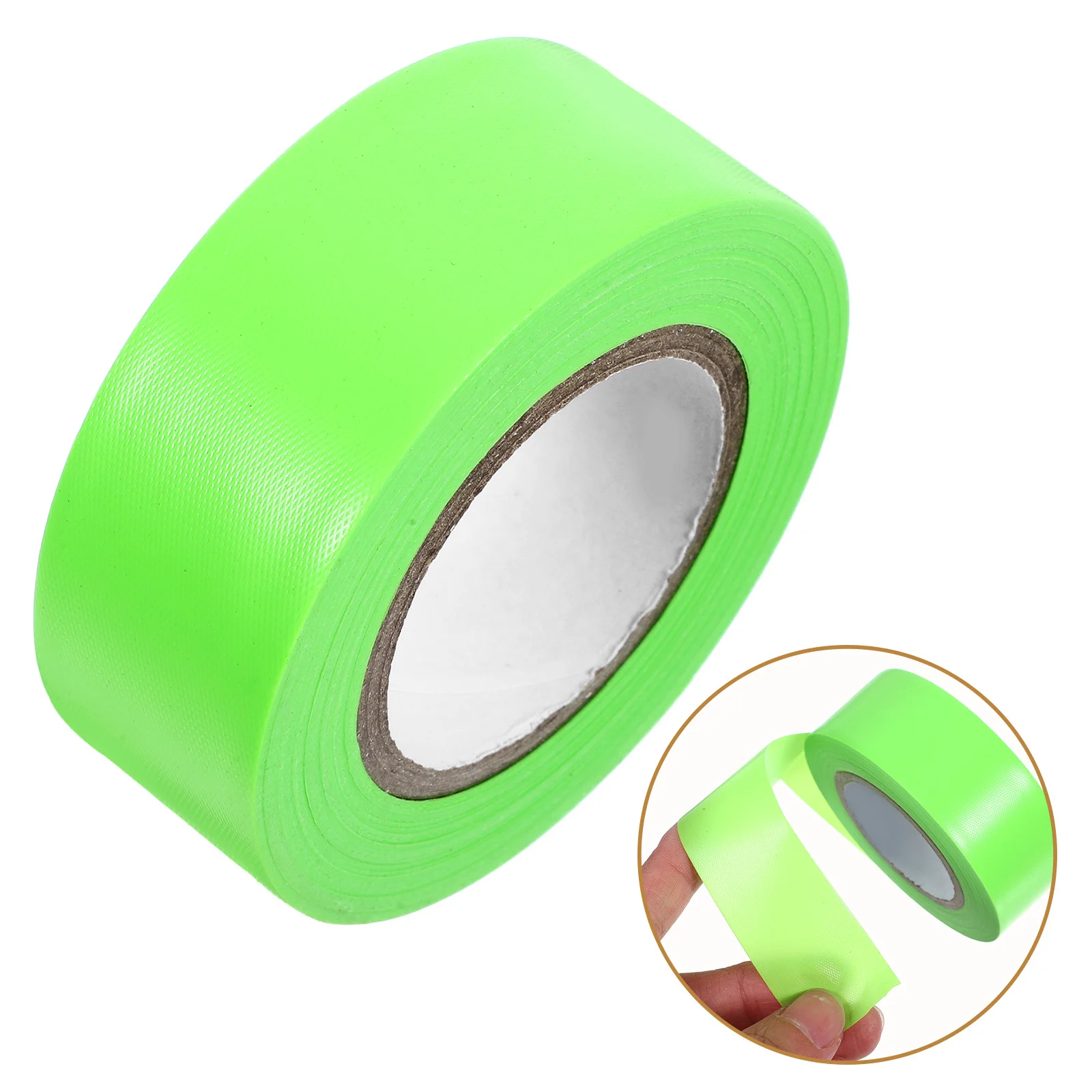 1 لفة علامات الفلورسنت مشرق الأخضر غير لاصق شريط أمان لحدود الأرضيات المناطق الخطرة شجرة صالة الألعاب الرياضية في الهواء الطلق #2