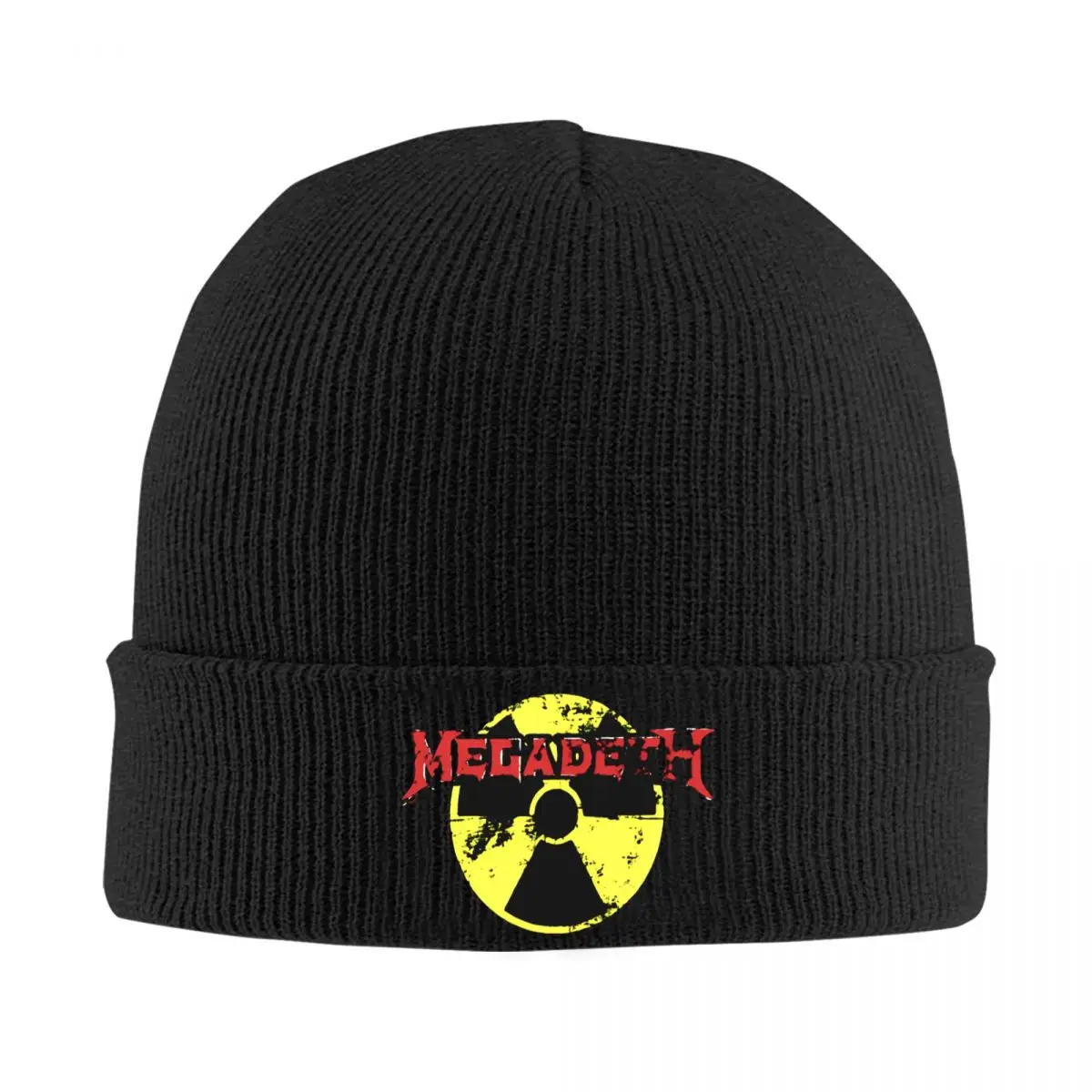 Megadeths Trigometron Knitted Hat Women's Men's Beanies Autumn Winter Hat Acrylic Hip Hop Metal Rock Band Crochet Melon Cap