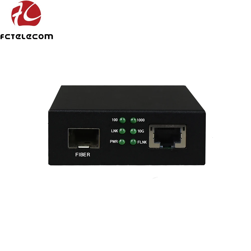 

Высококачественный оптоволоконный медиаконвертер 10G Ethernet UTP в 10G SFP 100/1000/1000M