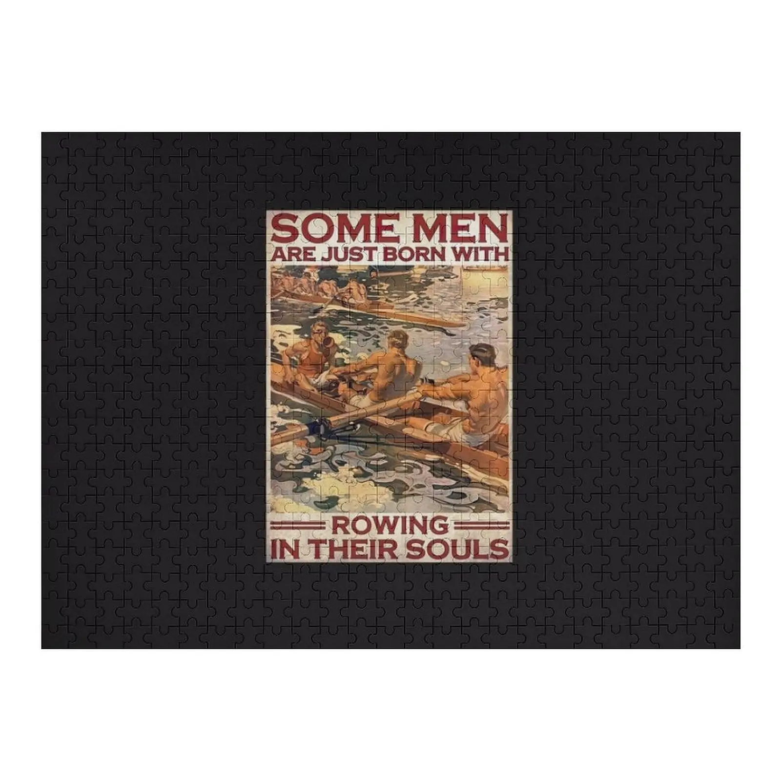 Algunos hombres son sólo nacidos con remo en sus almas cartel rompecabezas regalos personalizados para niños juguetes personalizados rompecabezas