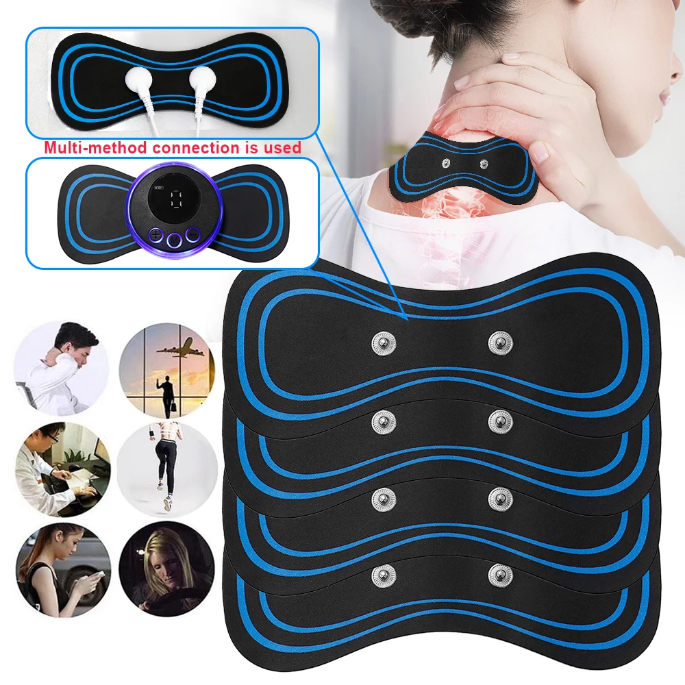 Muscle Stimulator EMS Body Massager Massage Relax Neck Back Shoulder Hand Pain Relief Tens Unit Digital Therapy Device