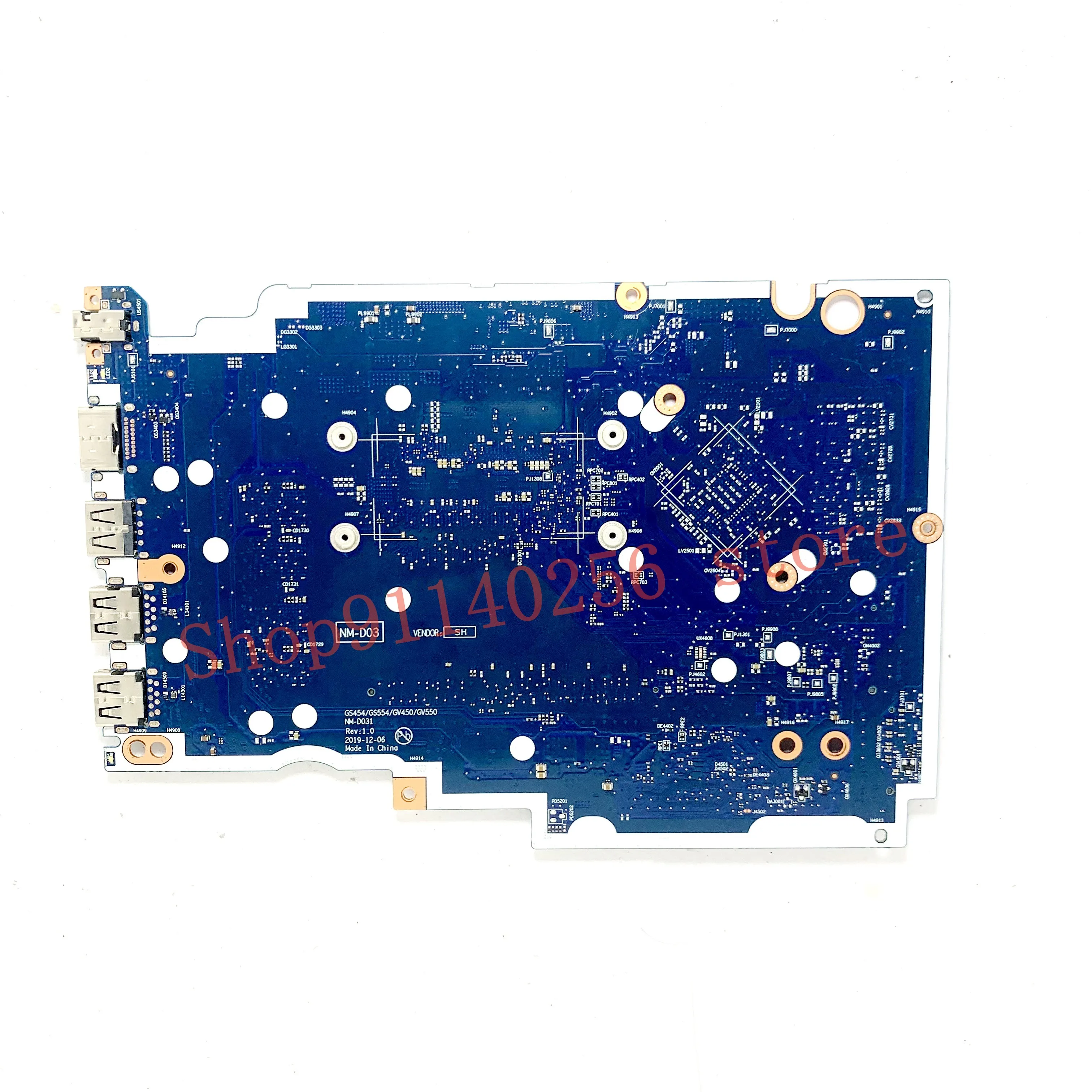 Imagem -02 - Placa-mãe Gs454 Gs554 Gv450 Gv550 Nm-d031 para Lenovo Ideapad 315iil05 Placa-mãe do Portátil com Cpu Srgkf I3-1005g1 100 Testado ok