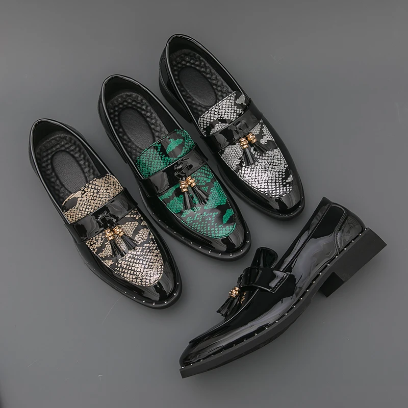 Classic Men Fringed Shoes British Casual Lightweight Comfortable Business Office Loafers Gentleman Social Shoes Sizes 38-46 Men