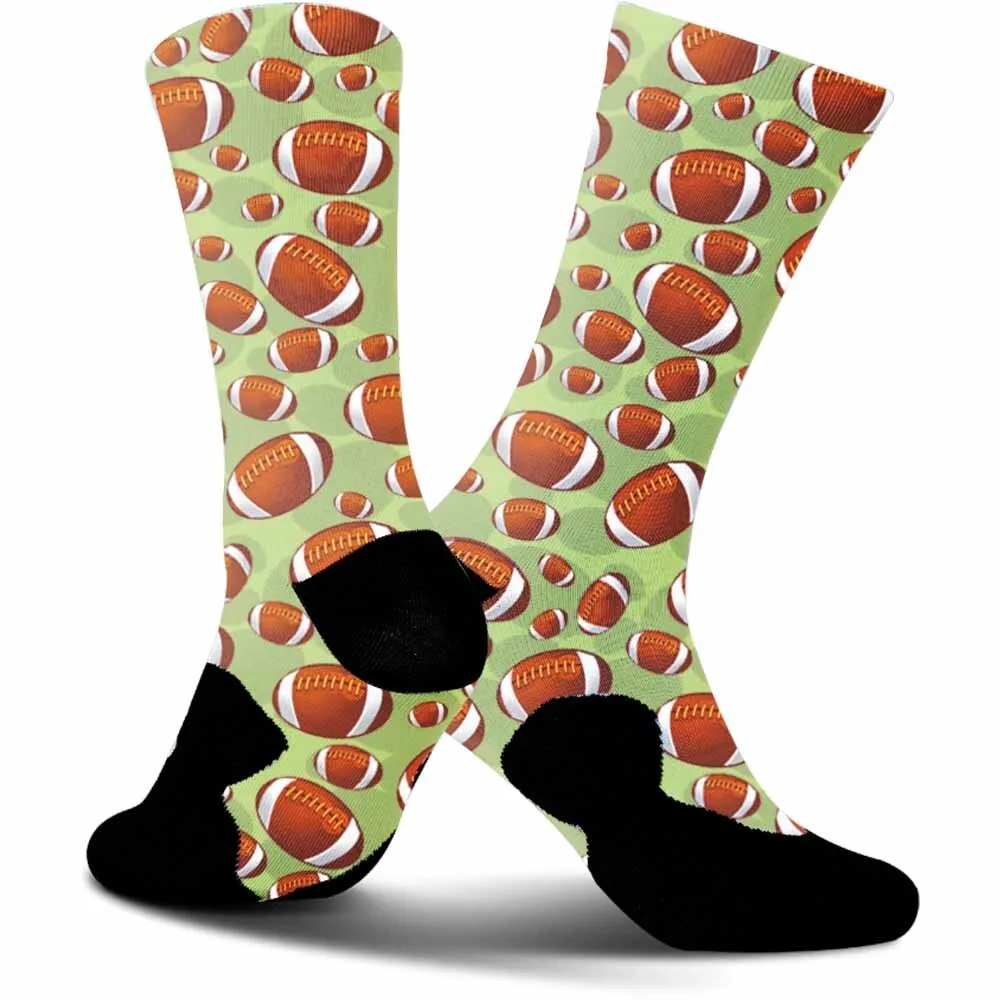 Interesting rugby patterned sports cycling socks, unisex, durable, suitable for outdoor enthusiasts and more people