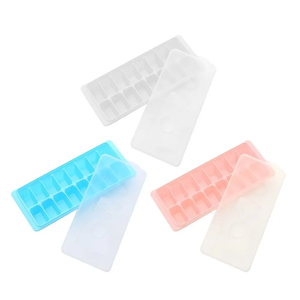 With Cover Ice Cube Tray Kitchen Reusable Ice Cube Box Ice Lattice Ice Making Mould Ice Storage Box
