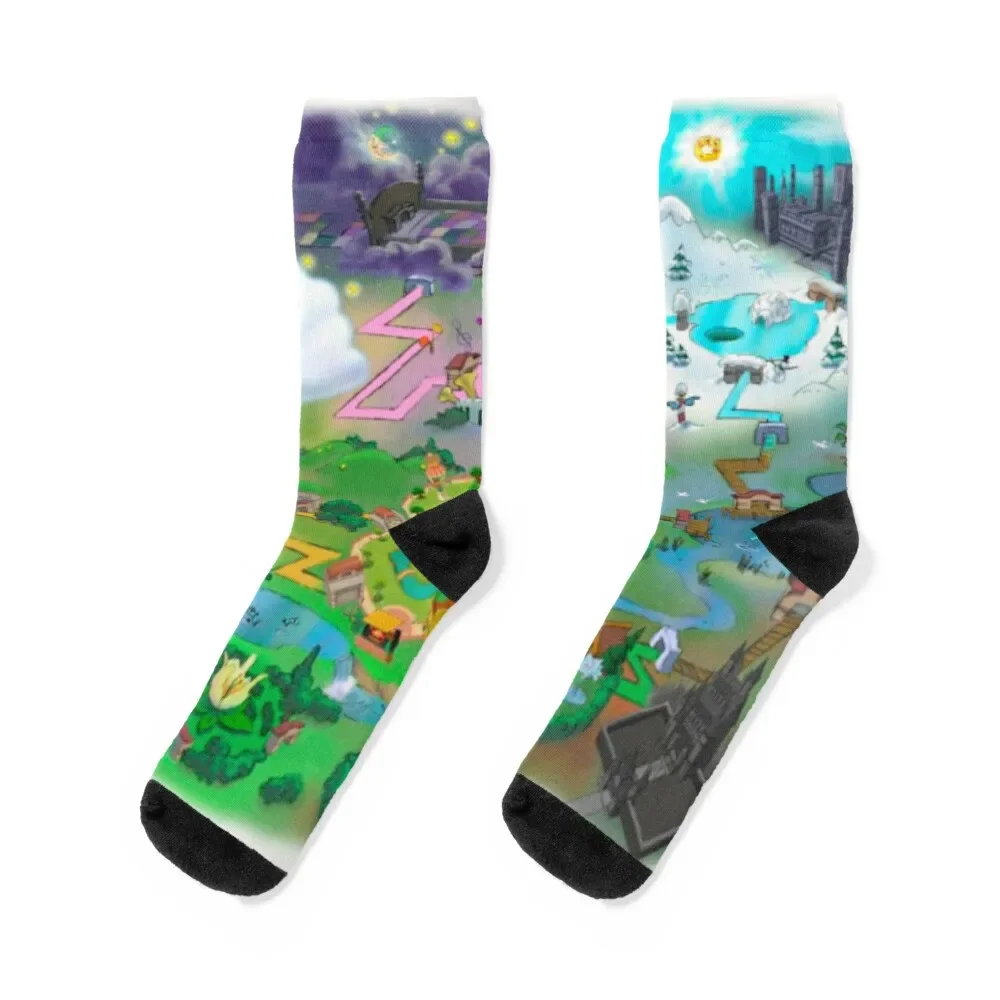 

Toontown Map Socks winter winter gifts Woman Socks Men's