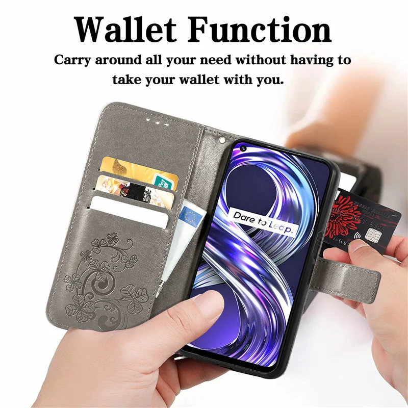 Leather Flip Case For OPPO Realme C21 C25S C21Y C25Y C31 C35 C25 9i 8 Pro 5i 5 5S 7 6 6S 6i C3 8i 9 Pro Plus C11 2021 Book Case