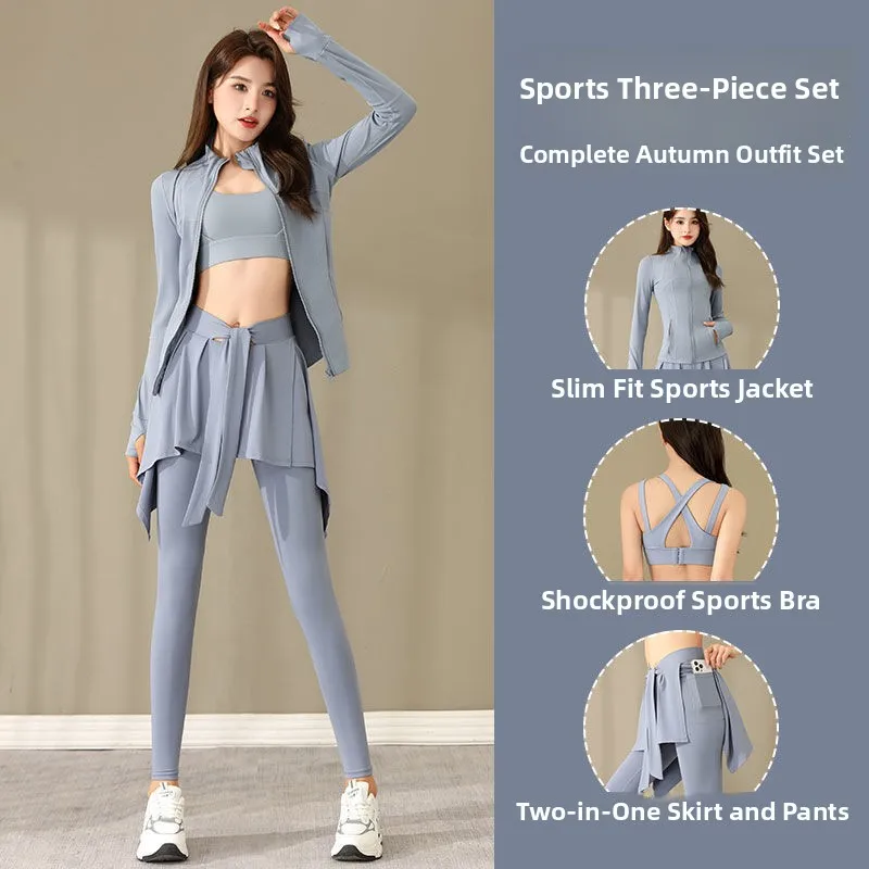 

Yuezhao Lin женский комплект спортивной одежды для йоги, наряд для утреннего бега, Новое поступление 2025, повседневная спортивная одежда, ансамбль