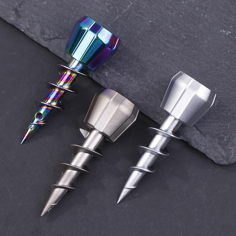 Bol à tabac portable en forme de vis en métal de 23mm, tête de tuyau d'eau pour narguilé, Shisha, accessoires pour fumer