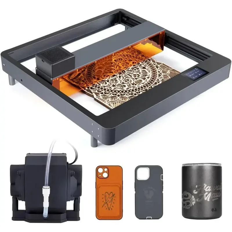 

2025 горячая распродажа PHECDA 10000 МВт гравер и резак с воздухом, гравировка резки дерева и металла