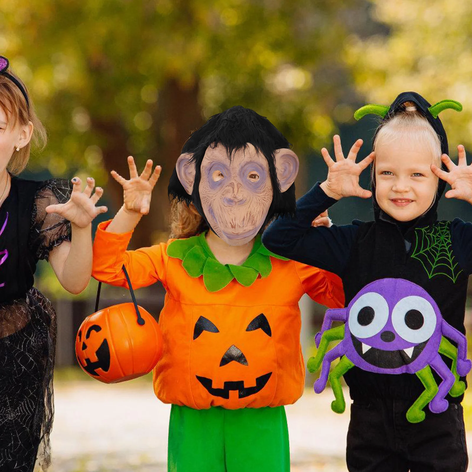 

Latex Gorilla Mask Halloween Cosplay Party Mask Lightweight Comfortable Animal Costume Cosplay Prop Costume Accessory