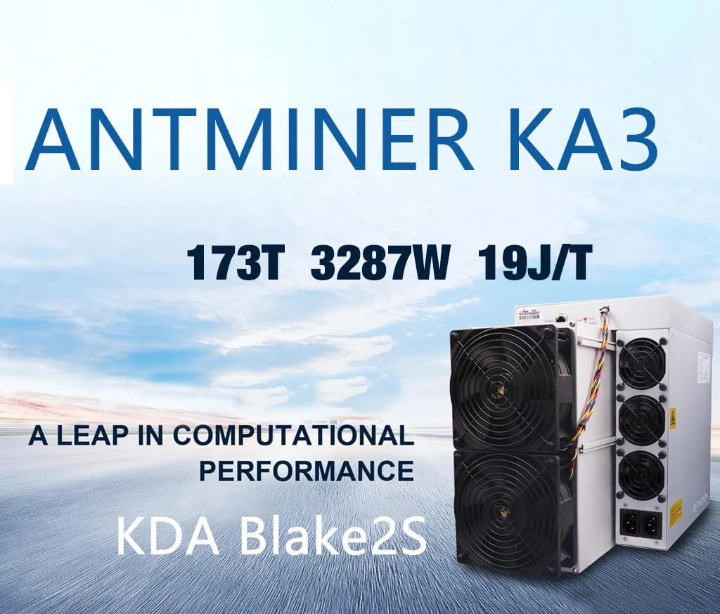 New Antminer KA3 173Th/s 3154W KADENA Mining Antminer KDA Miner ASIC KDA Mining Machine Antminer KDA KA3 173T