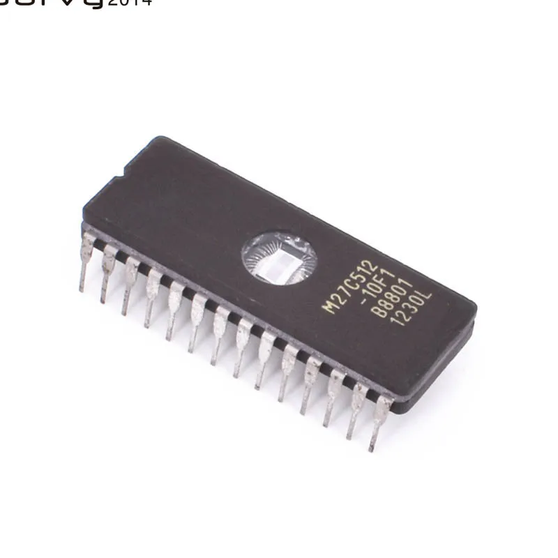 10 pcs M27C512-10F1 M27C512 27C512 eprom, Uv 512 KBIT DIP-28 IC integrated circuit