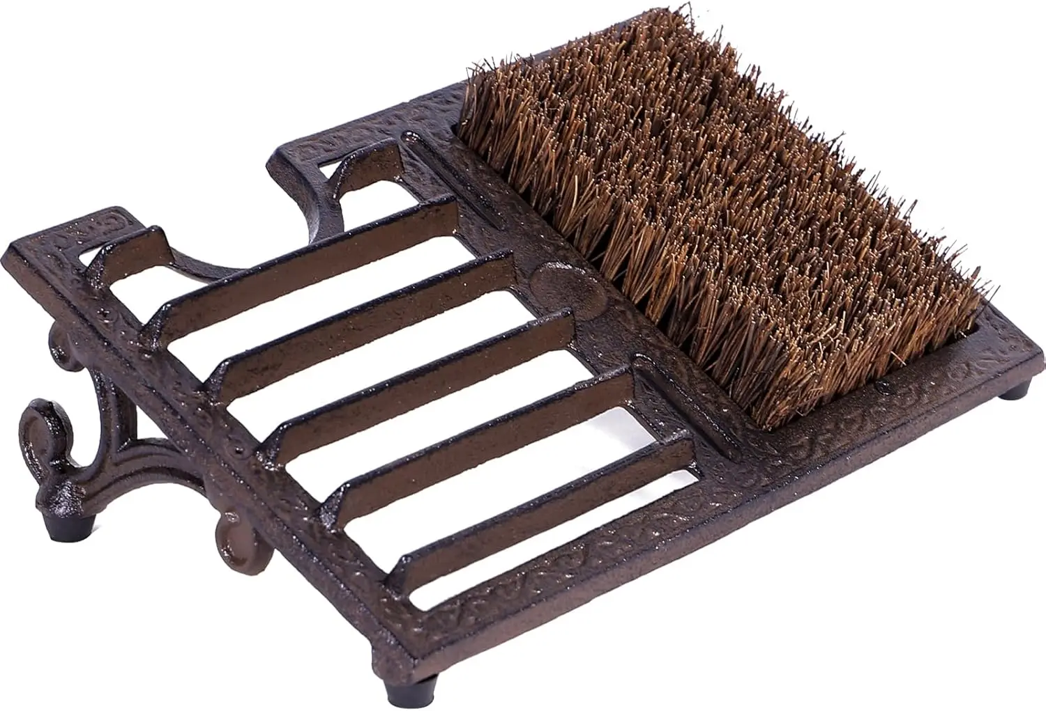 

Чугунная щетка-скребок для обуви для улицы, сверхпрочная щетка для чистки обуви со скошенной конструкцией, винтажные деревенские скребки для обуви с щеткой