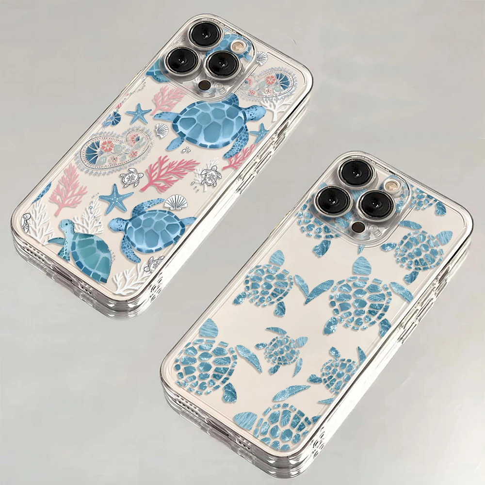 Summer Cartoon Turtle Pattern Phone Case For OPPO Realme C67 C65 C63 C55 C53 C35 C30 C11 12 10 9 8 7 6 5 3 Pro Plus 4G 5G Cover