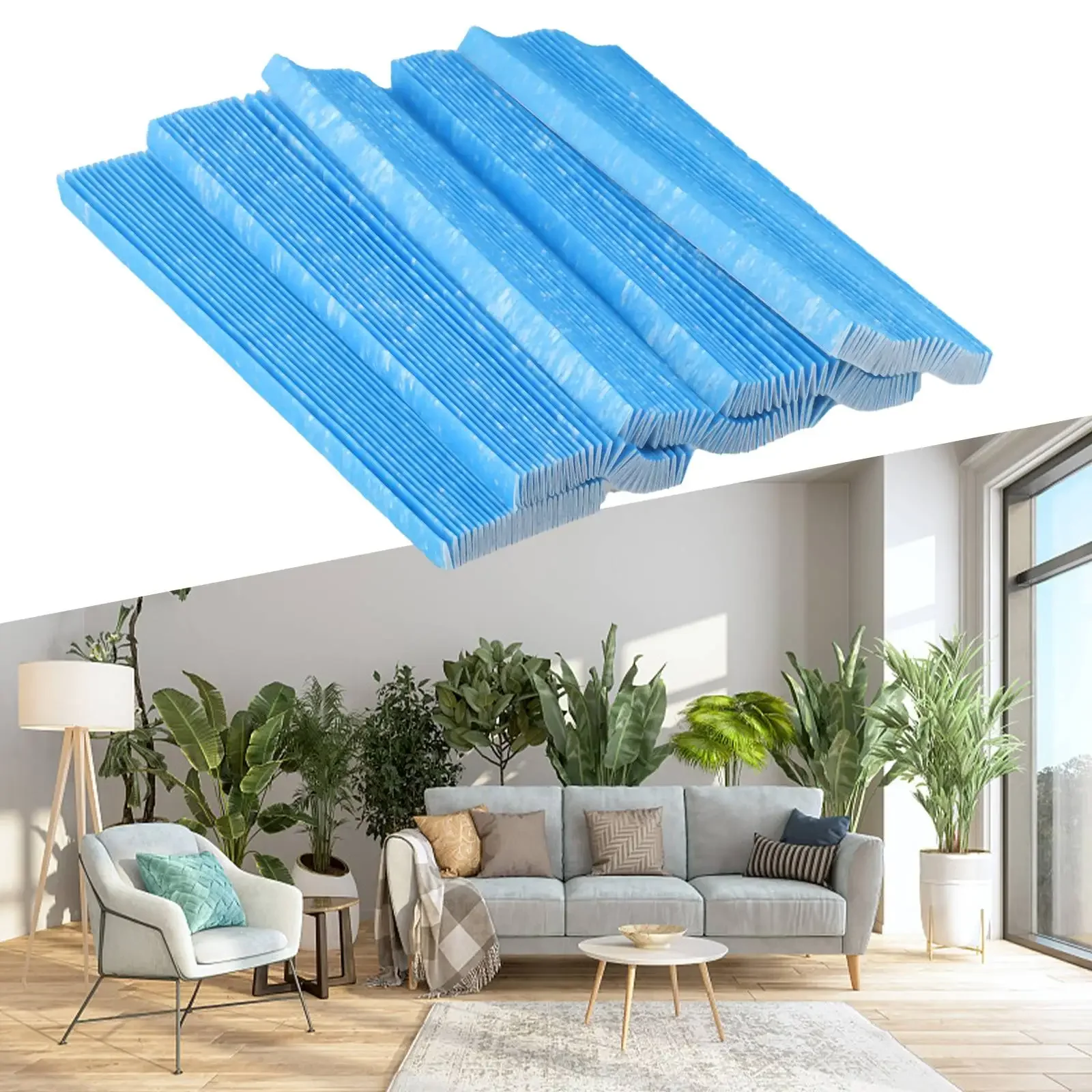Filters Air Purifier Series 5 PCS For DAIKIN KAC006A4 KAC017A4 Purifiers AC MC Adsorption Air Purifier Blue Filter
