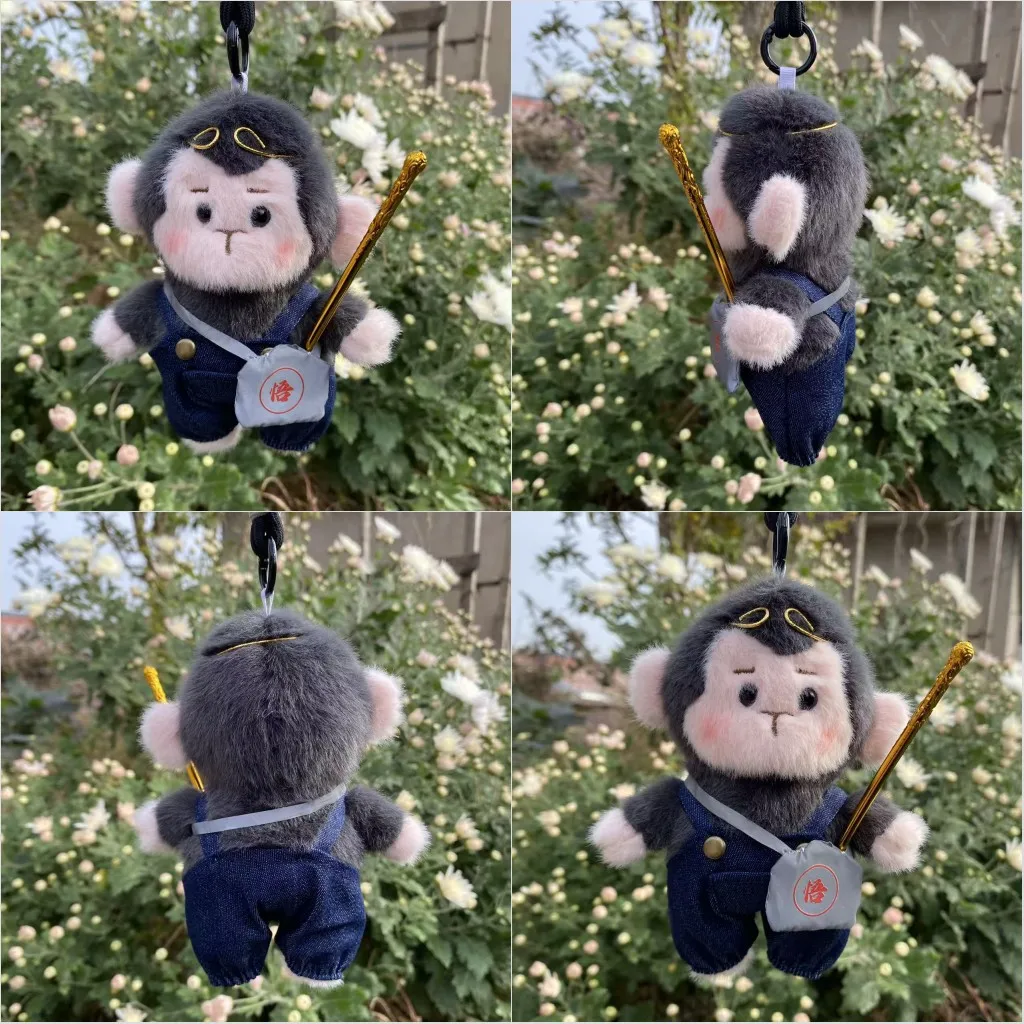 New model Cartoon Monkey Kawaii Doll Keychain Toy Cute Backpack Decoration Children Gift