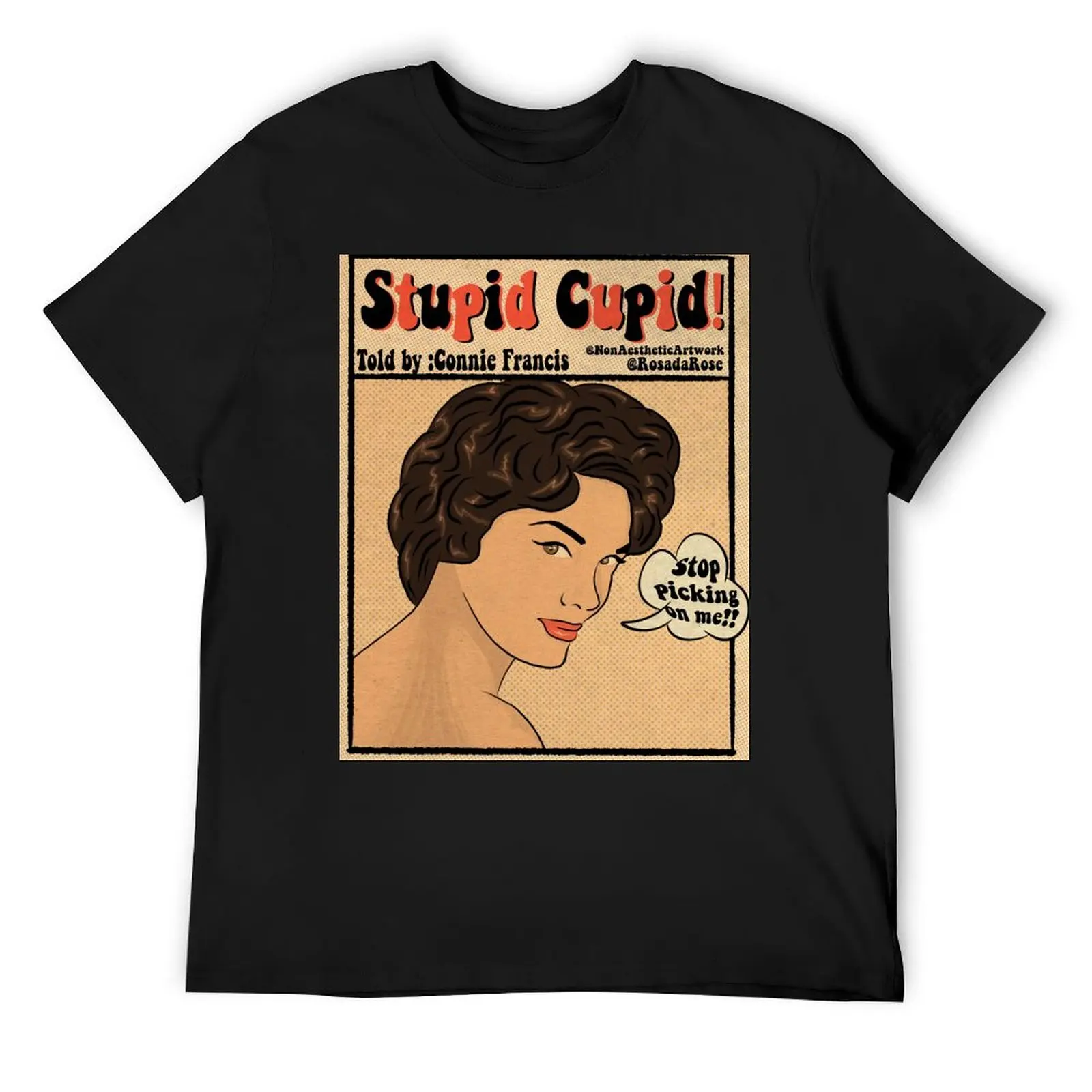 Connie Francis T-Shirt vintage hippie clothes mens vintage t shirts