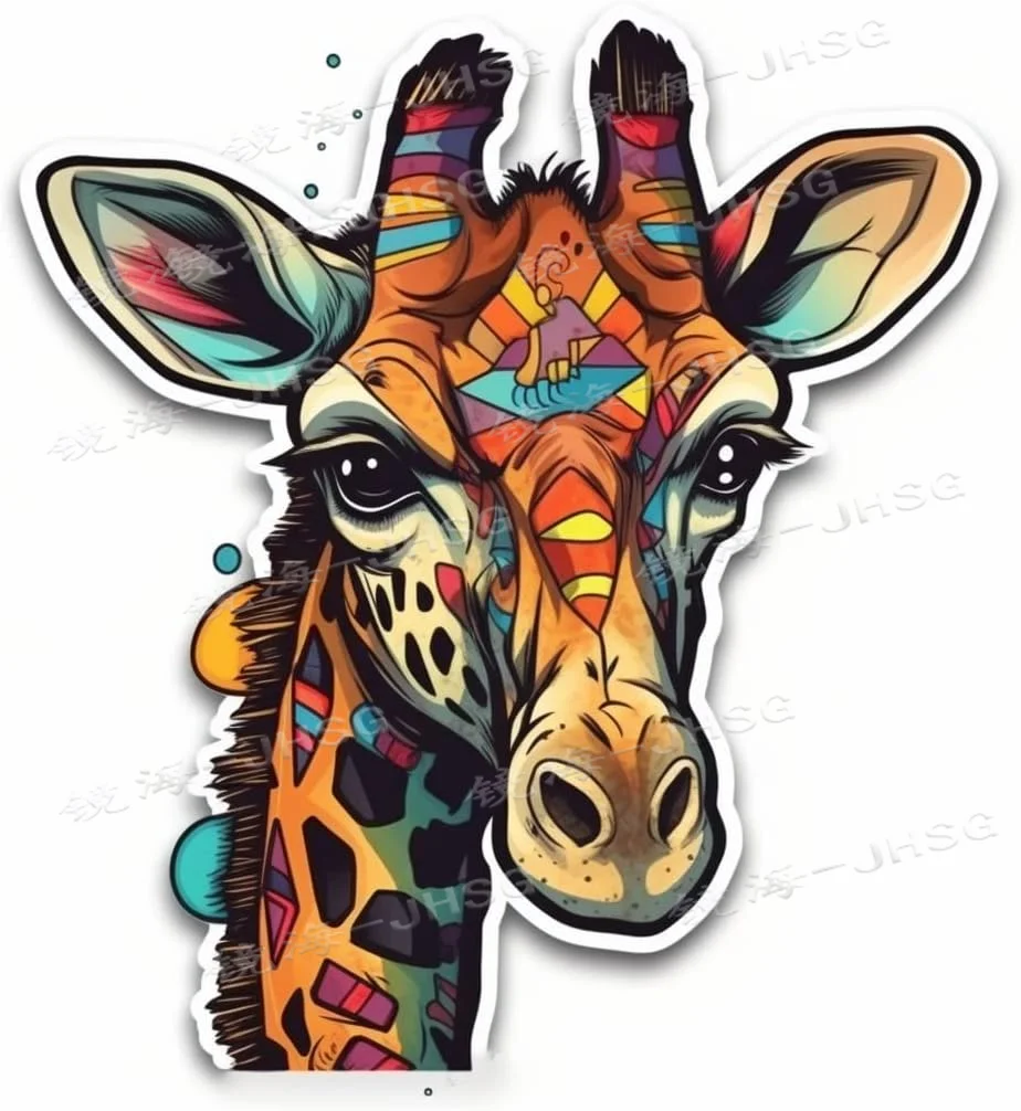 

Giraffe Exquisite Decal Car Decal Vinyl Decal Waterproof Sun Protection External Decoration Accessories