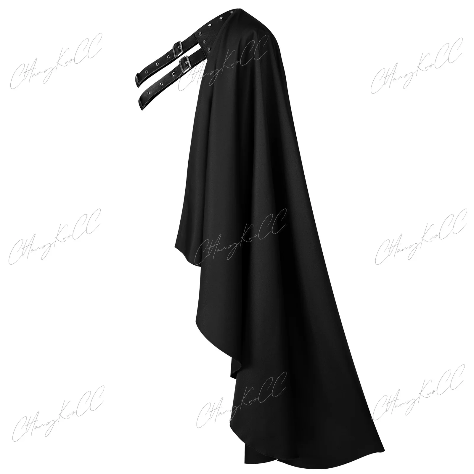 Men Medieval Half Shoulder Cloak Medieval Shawl With Adjustable Straps Halloween Medieval Cosplay Costume view 5