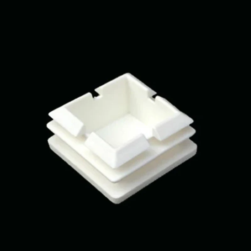 Square Plastic White Blanking End Caps Furniture Leg Tube Pipe Inserts Plugs Bung Decorative Dust Cover