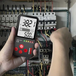Bside Smart Large Screen Multimeter Slim Digital Multimeter Mode Smart Detection Multimeter T-RMS DC AC Voltage Capacitance NCV