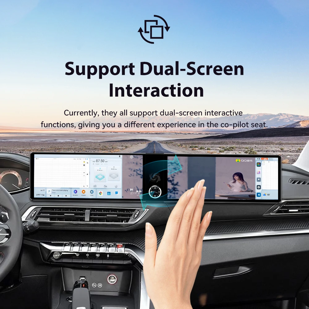 Dual-screen Interaction Android For Peugeot 4008 2016~2022 Car Radio Multimedia GPS Navigation Video Stereo HD Screen Head Unit