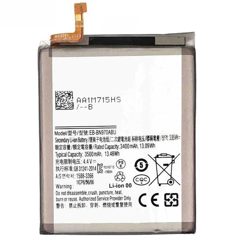 Batería de repuesto EB-BN970ABU para Samsung Galaxy Note 10 4G/5G N970 N970F N970U N970U1 baterías de teléfonos móviles 3500mAh + herramientas