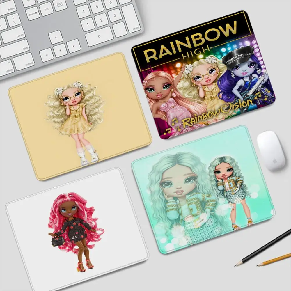 

Rainbow High Mouse Pad Offices Accessories Gaming Small Mousepad Desk Mat Office Rug Gamer Mats Anime Gadgets Computer Mause