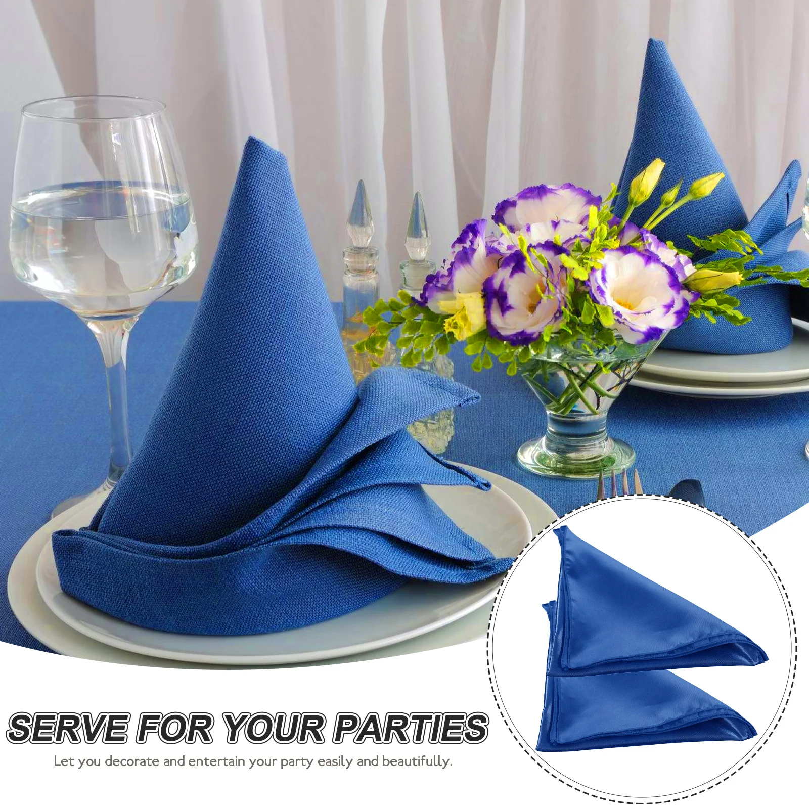 

8Pcs Dinner Napkins Cloth Washable Reusable Table Napkins for Party Wedding Festival Cloth Napkin Fabric Table Napkin