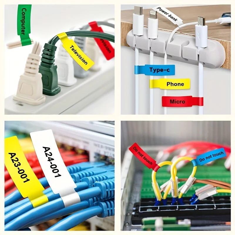 Niimbot Original Label Cable Sticker for D11 D110 D101 Mini Label Maker Adhesive Waterproof Colorful Tape Wire Classification
