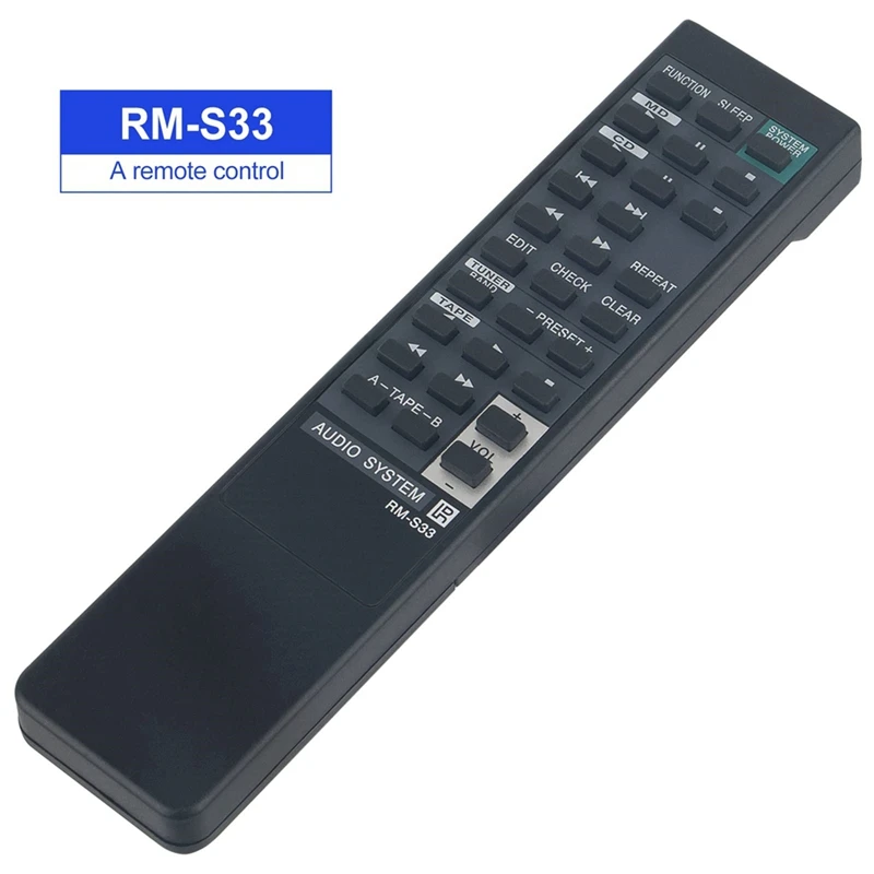 RM-S33 รีโมทคอนโทรลสําหรับ Sony เสียงระบบ HCDH801 MHC701 MHC-701 MHC-801 MHC-S30 MHC801 MHCS30 STD777ES