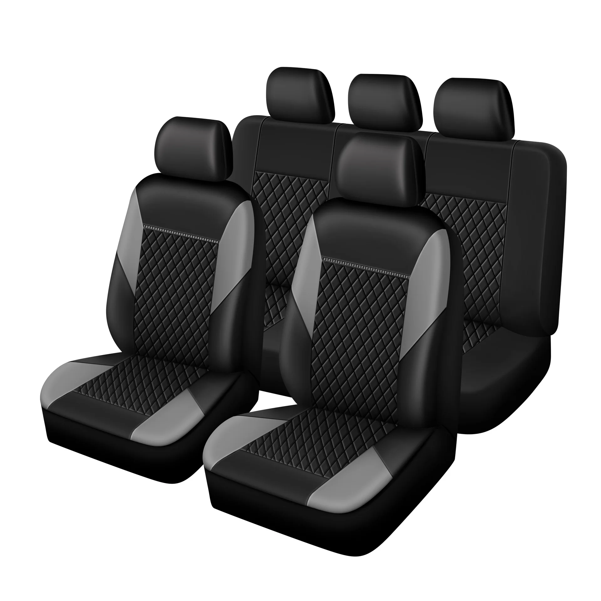 

New Arrival Luxury Pu Leather Car Seat Cover Cushion Anti Scratch Auto Seat Protector Universal Interior Decoration