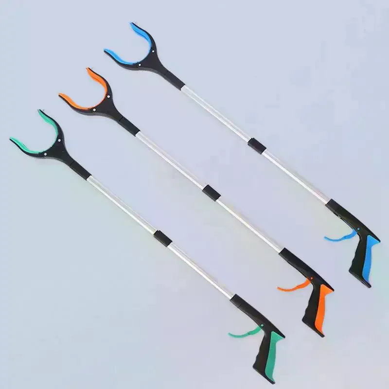Garbage Picker Gripper 360 Rotating Clip Trash Grabber Pick Up Tools 80cm Lightweight Foldable Extender Hand No Bend Easy Reach