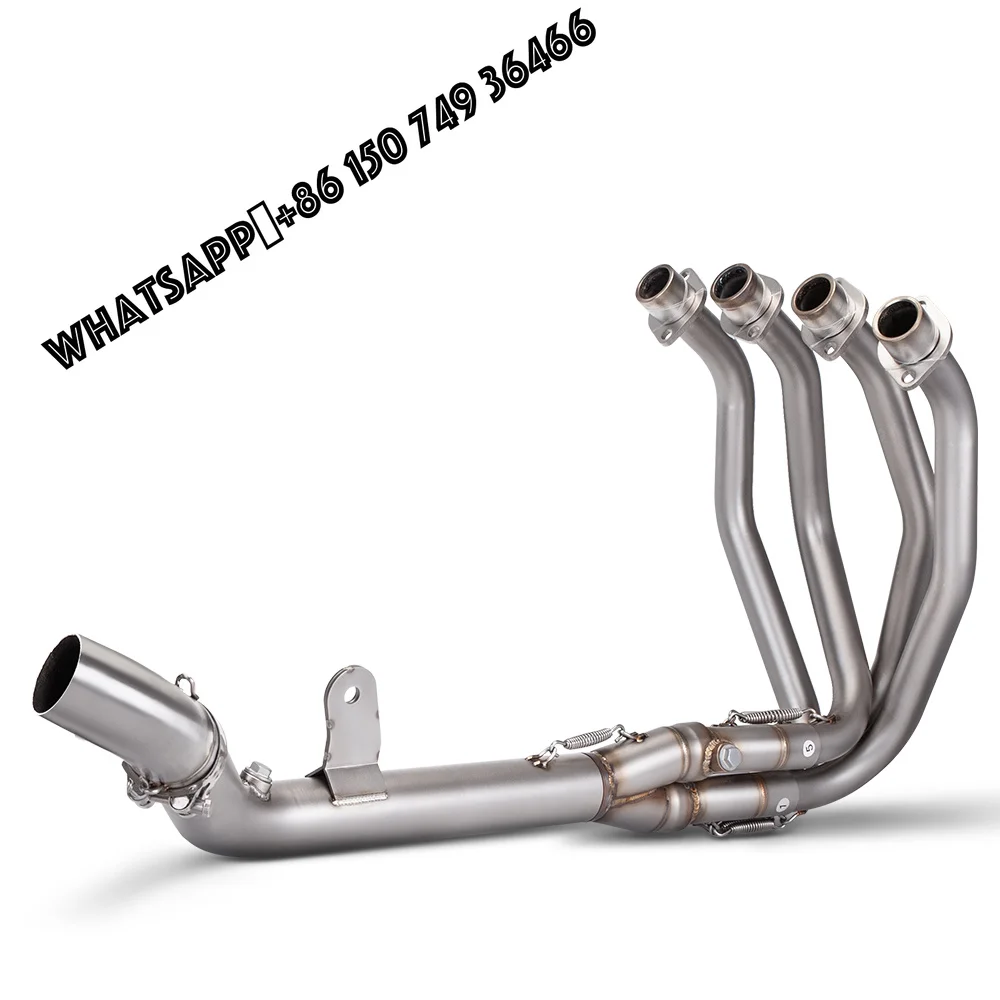 For Kawasaki Ninja ZX4R ZX4RR 2022 2023 Stainless Steel Motorcycle Full System Exhaust Modified Front Mid Link Pipe 51mm
