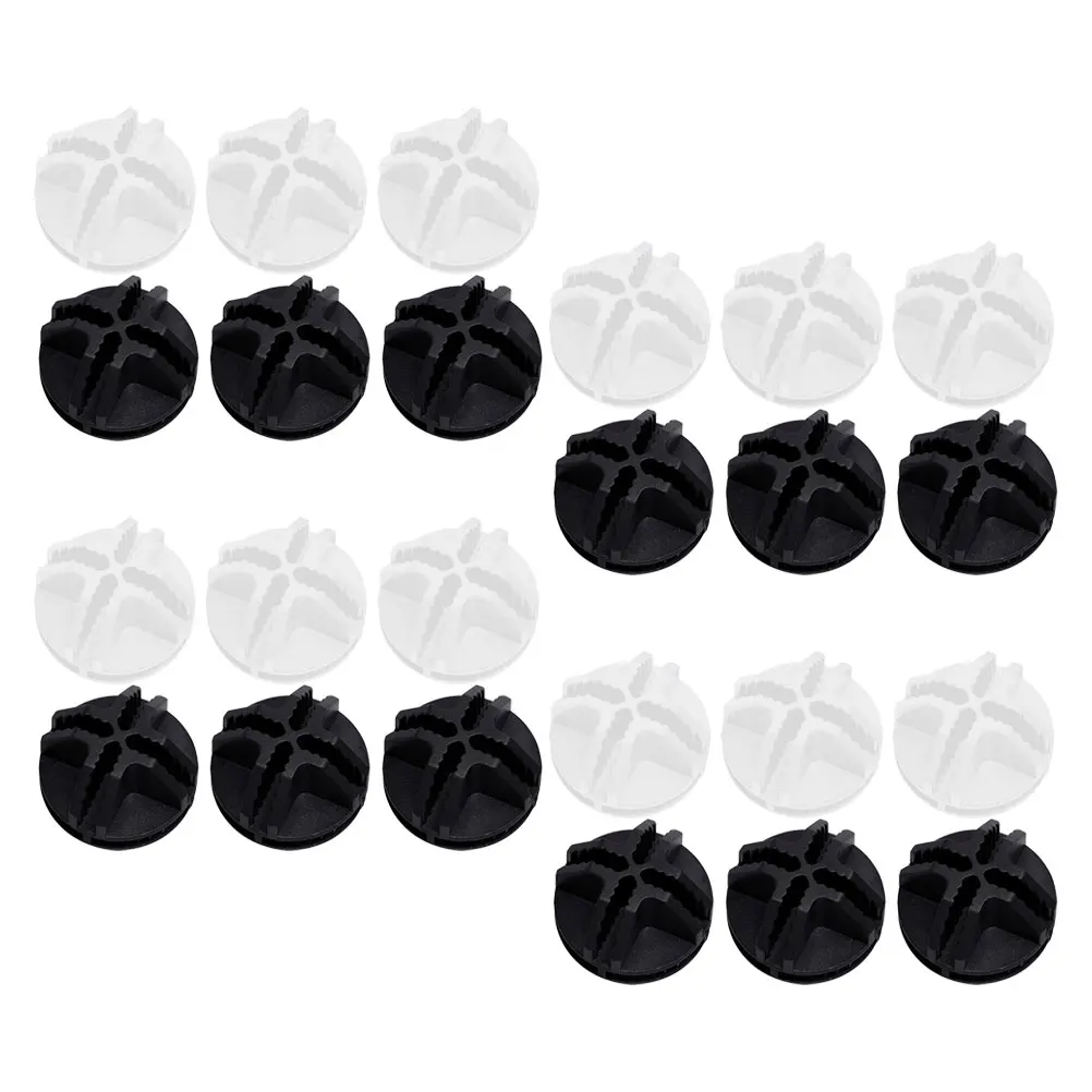 

30pcs Plastic Mesh Connectors Pet Cage DIY Grid Clips Black White 15 Each Sturdy Lightweight Reusable Shoe