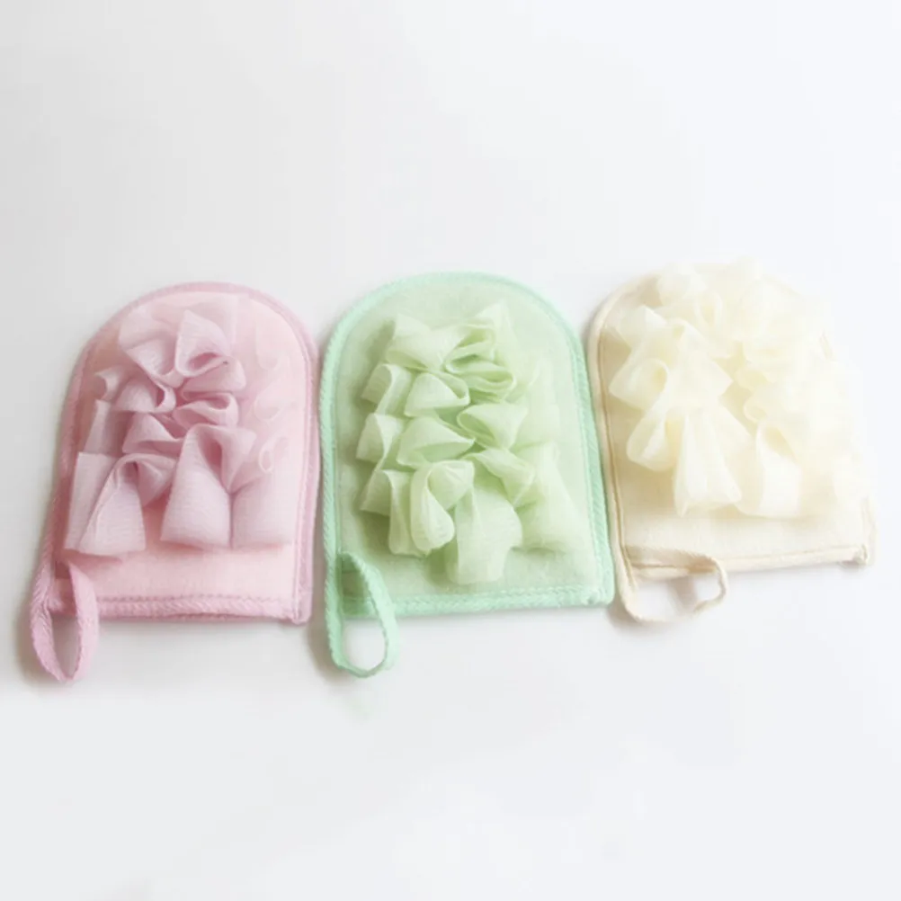 

Сетчатая губка для душа (пуховка) случайного цвета, из премиального материала, для нежного отшелушивания, мягкая, для очищения тела, детская губка для душа