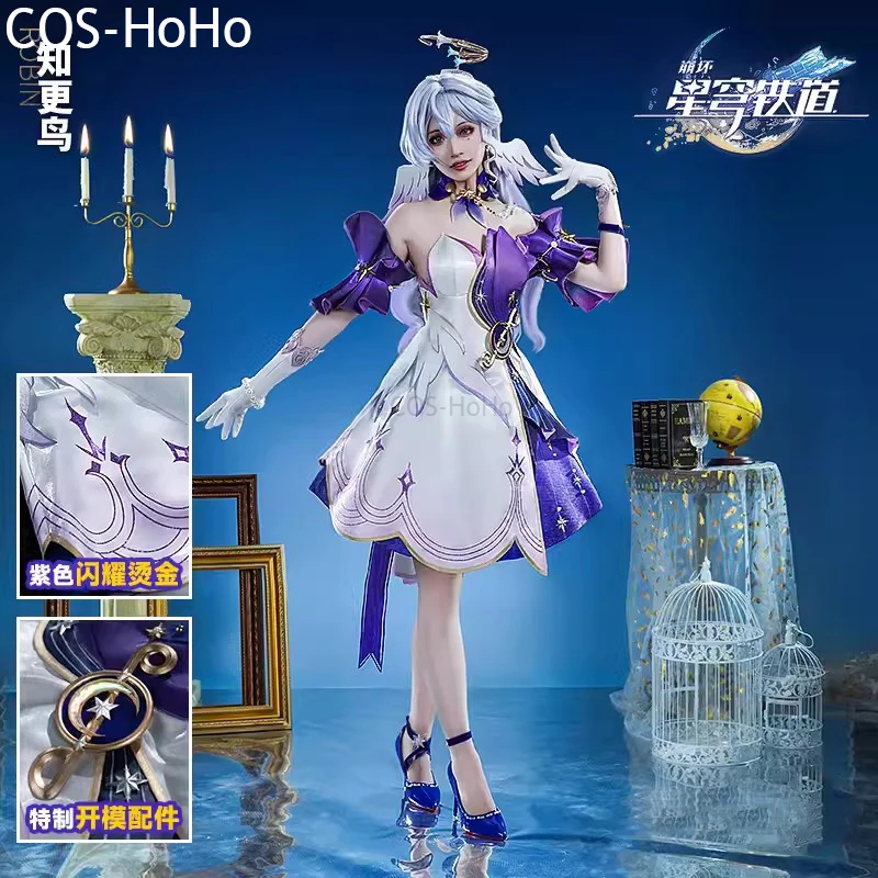 

COS-HoHo Honkai: Star Rail Robin Game Suit Sexy Lovely Dress Uniform Cosplay Costume Halloween Party Role Play Outfit Women