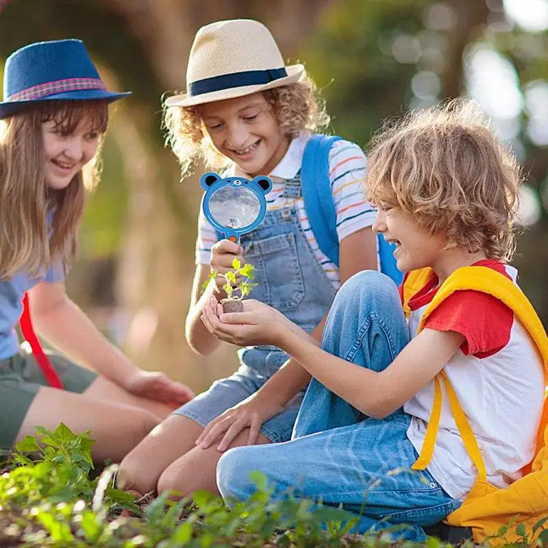 เด็กวัยหัดเดินแว่นขยายของเล่นแว่นขยายสําหรับเด็กแบบพกพาErgonomic Grip Shatterproofของเล่นแว่นขยาย 6 ชิ้นสําหรับ