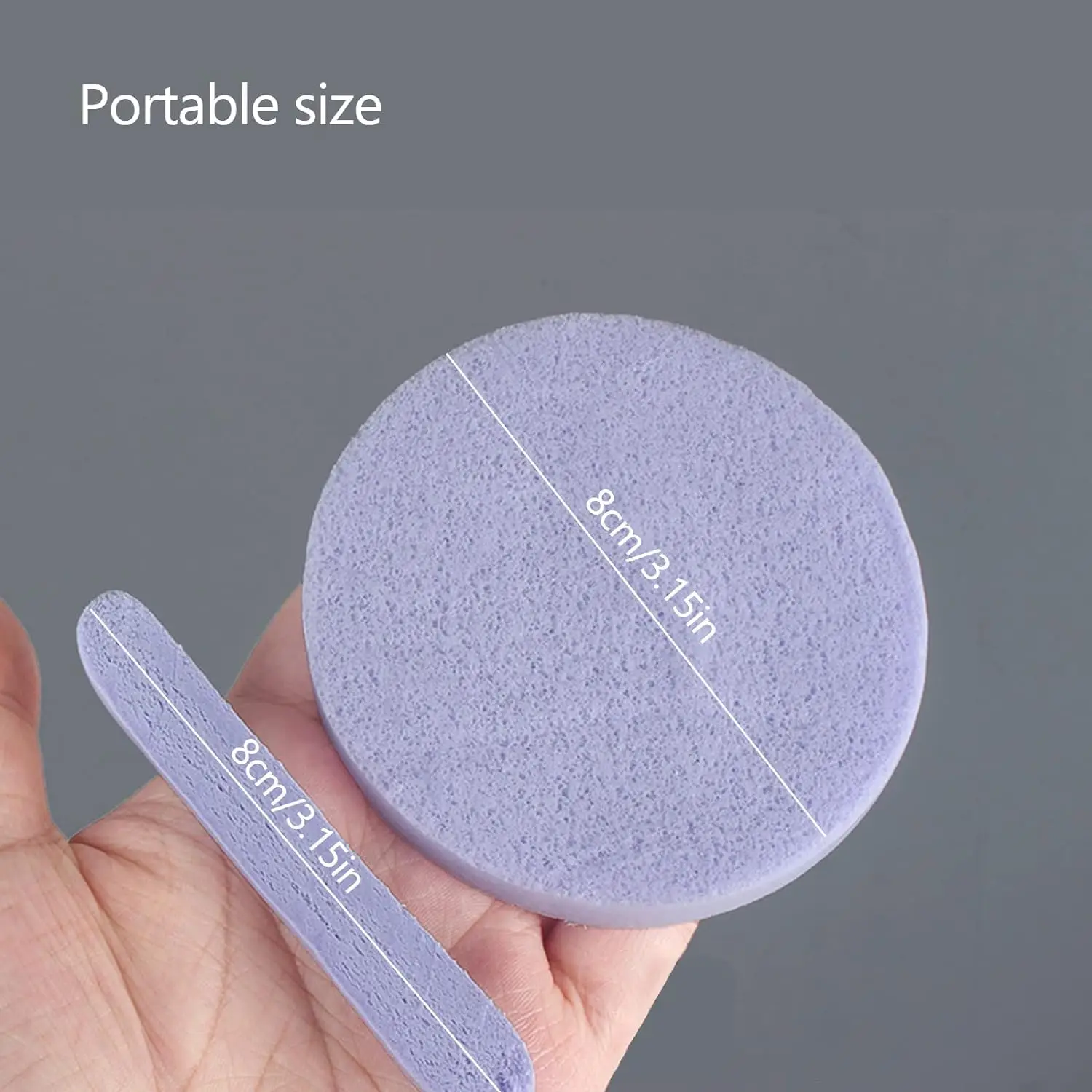 10/50/100pc 圧縮洗顔パッドポータブルフェイシャルスポンジメイク落とし使い捨てパウダーパフ旅行出張
