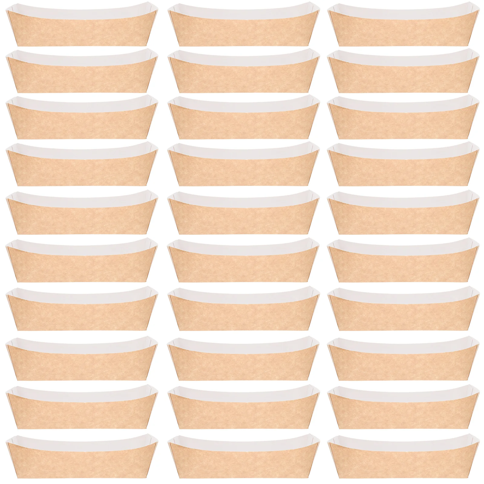 Platos desechables de papel para servir barcos, bandejas de comida, barcos de comida desechables, platos para aperitivos para Picnic, barco de Sushi, 100 Uds.