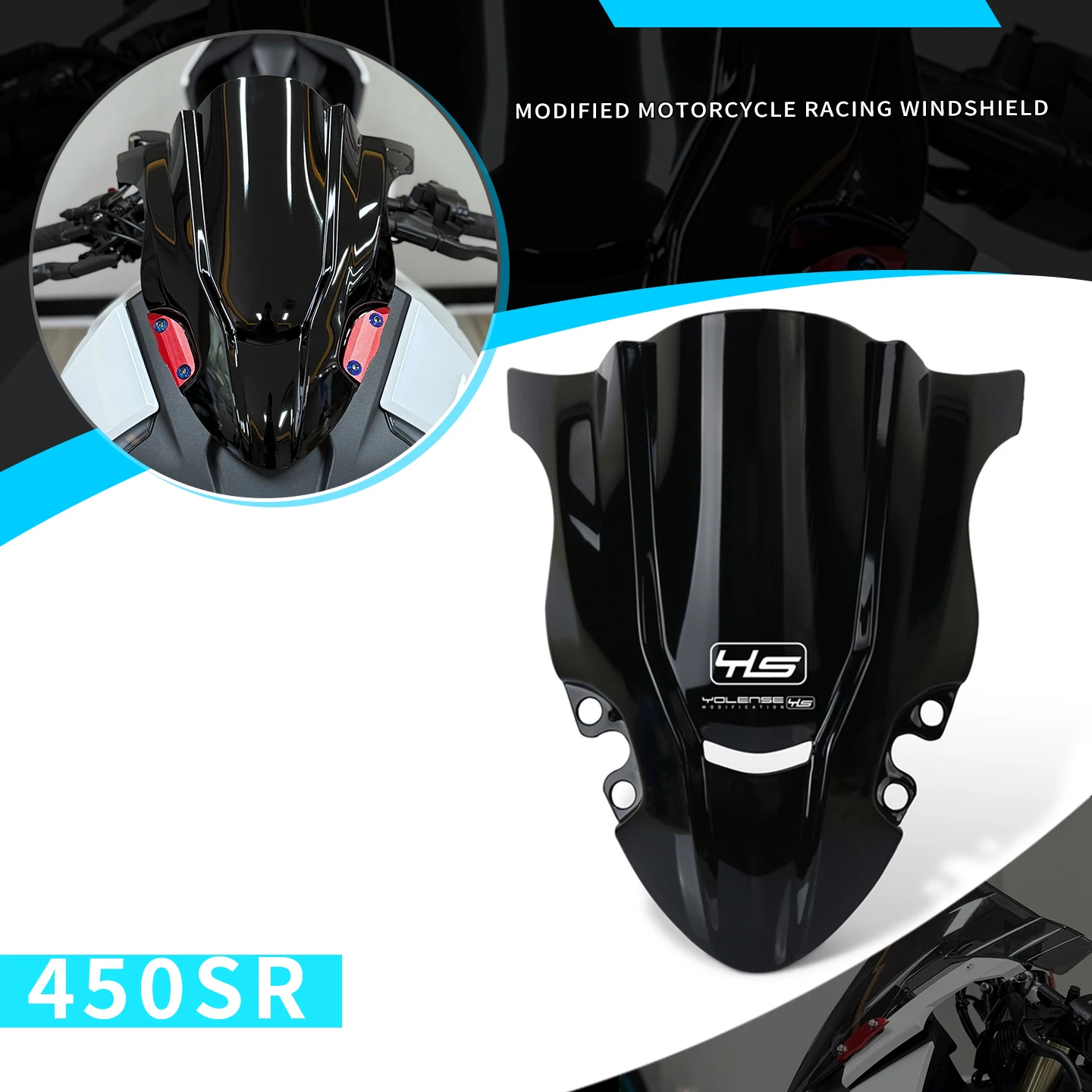 

For 450SR 450 SR Motorcycle Windscreen Windshield Wind Deflectors Shield Protector Fit For 450SR 2022 2023 2024