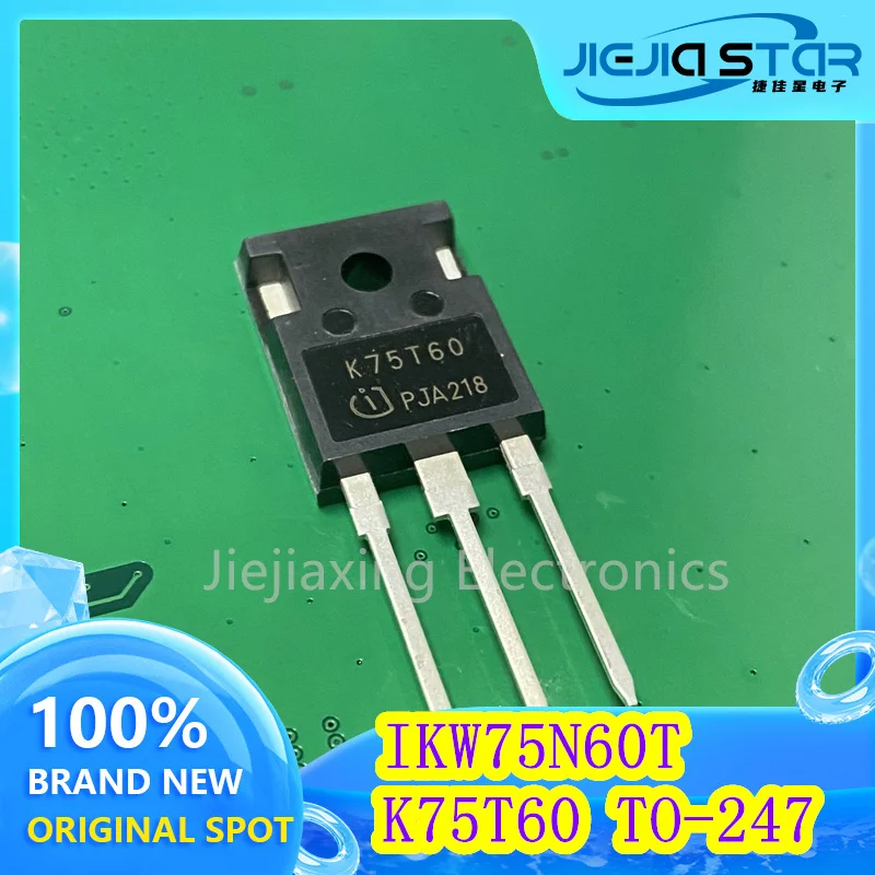 Elektronik K75T60 IKW75N60T TO-247 IGBT 100% baru asli diimpor 75A 600V