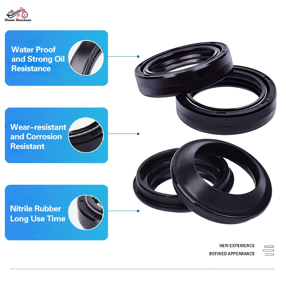 

37x50x11 Motorcycle Front Fork Oil Seal Dust Cover For Honda VFR750 VFR750F Interceptor FVR VFR 750 VFR750F RC24 FVR750 FVR750F