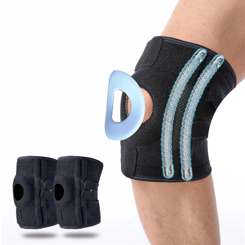 

Комплект из 2 наколенников для фитнеса с боковыми пружинами, защита коленей при артрите, спортивный инвентарь, наколенники для волейбола