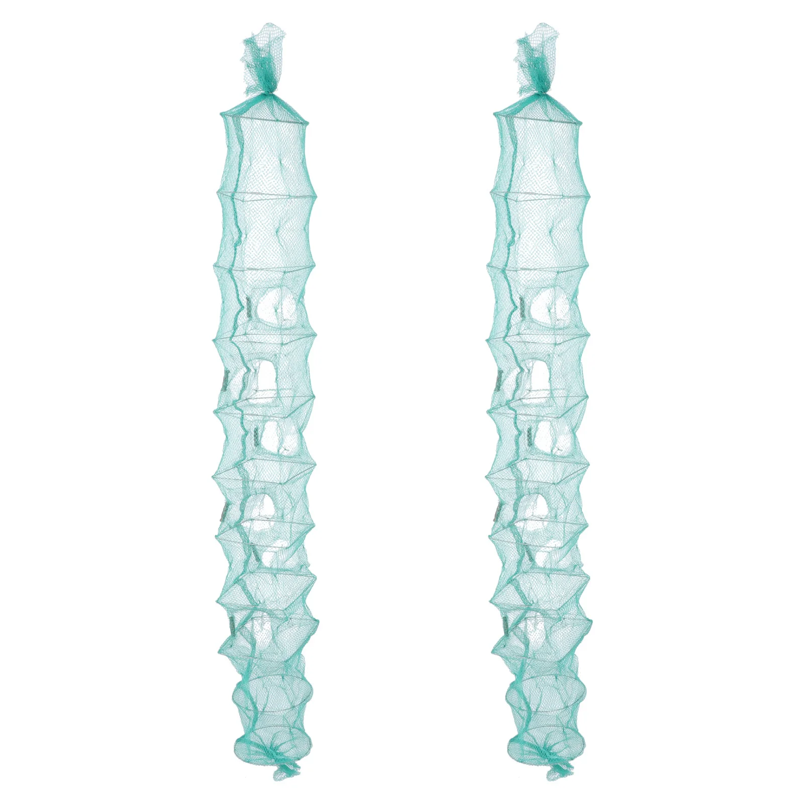 

2Pcs Foldable Bait Cast Crawfish Trap Large Fishing Net Multi-Function Lobster Trap Portable Fishing Supplies Mesh Fish Cage