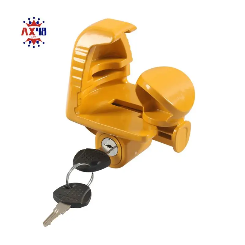 

AX48-Trailer Hitch Lock Universal Size With 2 Keys, Heavy Duty Steel Trailer Locks For Vehicles, Trailers, Boat And RVS
