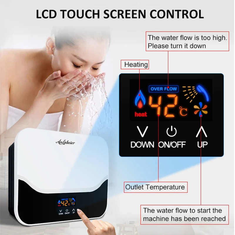 Cheep Price 110volts 3000W Hot Instant Electric Small Home Shower Water Heater