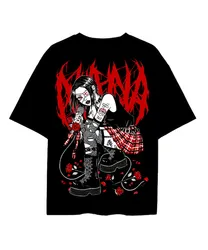 Nana ai yazawa Harajuku girl T shirt japanese manga otaku Black stones