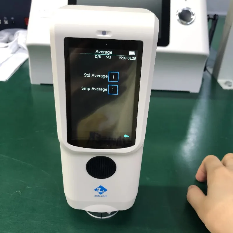 3nh Ts7010 مقياس الطيف الضوئي الرقمي تحليل الألوان لأداة قياس الألوان لاختبار الورق والبلاستيك